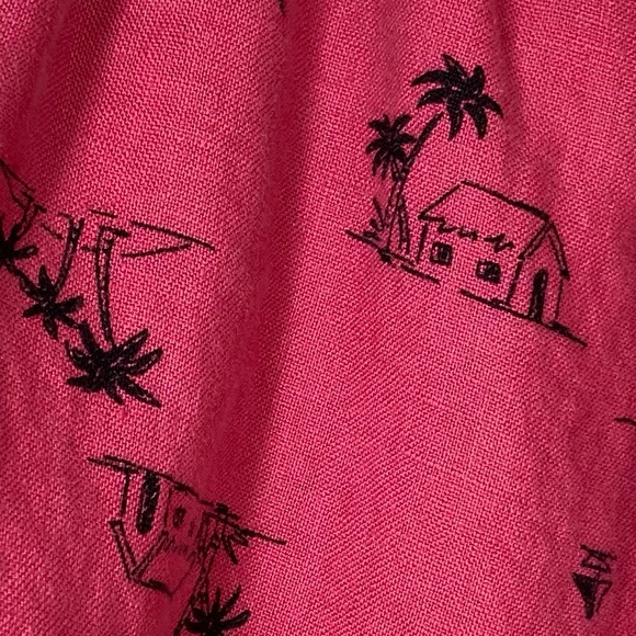 J Jill Linen Pull On Pants Relaxed Fit Pink Medium Wide Leg Beach - Picture 13 of 13